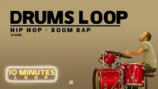 FREE DRUMS LOOP - Hip Hop / Boom Bap - 96 BPM 🥁