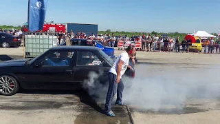 BMW E30 TURBO VS BMW E34 TURBO DRAG ARAD