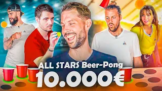 BEER PONG à 100€ VS 10 000€ ALL STAR ( Amixem, LeBouseuh, Valouzz, Pierre, Kemar, NotaBene etc ... )