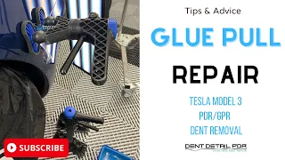 Tips, Tricks and Techniques for a glue pull - Tesla Model 3 Paintless Dent Repair | GPR dent removal