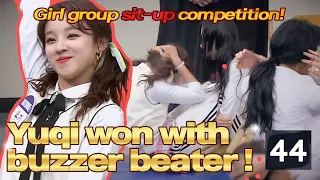 Yuqi's Sweeping Victory For Sit Ups With the Buzzer Beater