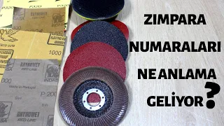 Zımpara Numaraları Ne Anlama Geliyor?