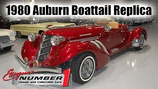 1980 Auburn Boattail Speedster Replica at Ellingson Motorcars in Rogers, MN