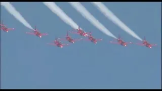 Eastbourne Airbourne 2013  - RED ARROWS FULL DISPLAY