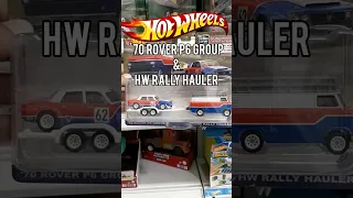 '70 ROVER P6 GROUP & HW RALLY HAULER #hotwheels #hotwheelsteamtransport #diecast