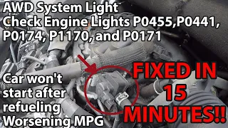 2017 Highlander Stalling SOLVED!! (AWD System Light, P0455, P0441, P0174, P1170, & P0171)