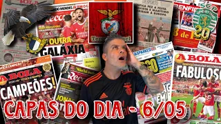 BENFICA-REVISTA IMPRENSA 6 Maio, UM POBRE BENFICA VOLTA A PERDER E ENTREGA O TÍTULO AO SPORTING!🦅🔴⚪️