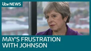 In full: Theresa May's frustration at Boris Johnson's Irish Brexit 'backstop' plea | ITV News