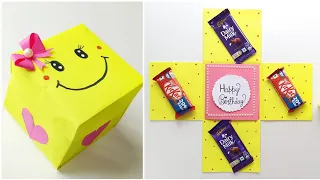 How To Make Explosion Box ? • Chocolate Explosion Box Tutorial • Birthday Gift Idea For Bestfriend