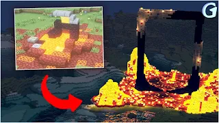 Minecraft Timelapse Ruined portal transformation | GGNICE