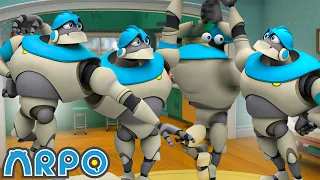 Arpo Can't Stop DANCING!!! | ARPO | Educational Kids Videos | Moonbug Kids