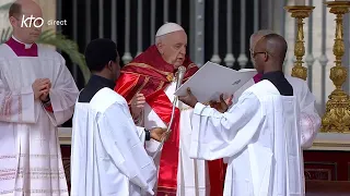 Messe des Rameaux et de la Passion du Seigneur 2023 présidée par le pape François et Angélus