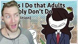 ADULTING IS HARD!!! Reacting to "Things I Do that Adults Probably Don't Do" by Jaiden Animations
