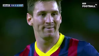 Lionel Messi vs Sevilla (La Liga 2013-2014) - Barcelona vs - Camp Nou