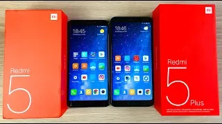 Xiaomi Redmi 5 vs Xiaomi Redmi 5 Plus - ЧТО ВЫБРАТЬ? СРАВНЕНИЕ!