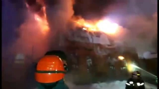 Пожар на Ткацкой улице в Москве (Семеновская) / Fire in Moscow Semenovskaya