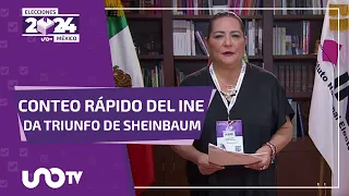 Conteo Rápido del INE confirma triunfo de Claudia Sheinbaum