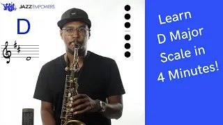 D Major Scale on Alto Saxophone (F Concert)