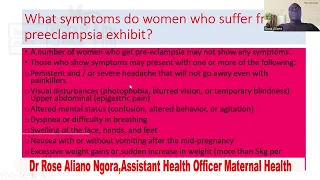 PART 2: PRE-ECLAMPSIA FACTS BY DR ROSE ALIANO OF TESO LOCAL MATERNITY NEONATAL SYSTEMS