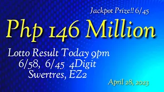 Pcso Lotto Result Today 9pm April 28, 2023| Friday