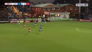 George Maris scores the first goal at Stockport