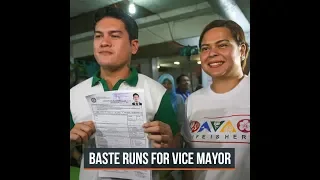 Sebastian Duterte running for Davao City vice mayor