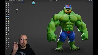 Chase (Paw Patrol) Hulk sculpting in Blender for 1 hour or so