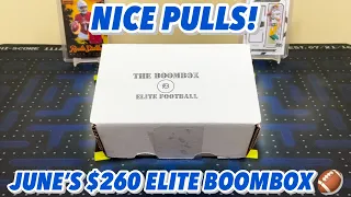 NICE ROOKIE & SP PULLS! | The Boombox's Elite Football Box Opening/Review (June)
