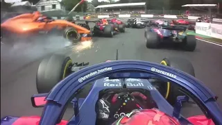 F1 2018 Onboard Crashes Part 3