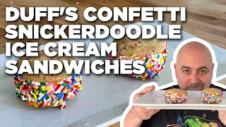 Duff Goldman's Confetti Snickerdoodle Ice Cream Sandwiches | Food Network