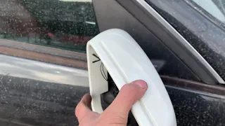 Mercedes benz w204 how to change rear mirror cover замена боковых зеркал лопухов