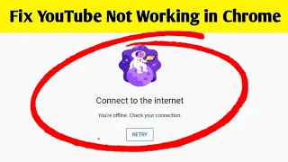 How To Fix Youtube 'Connect To The Internet' Chrome Pc | You're Offline. Check your connection