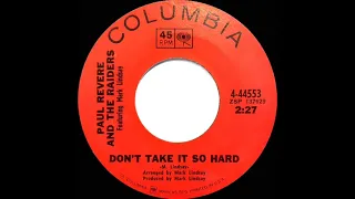 1968 HITS ARCHIVE: Don’t Take It So Hard - Paul Revere & The Raiders (mono 45)