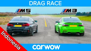 BMW M5 Comp v BMW M3 Comp - mode-RWD DRAG RACE, ROLLING RACE & TES PENGEREMAN