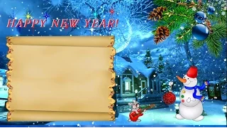 Новогодний футаж для текста. Footage happy New Year for your text