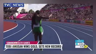 WATCH: Amusan Sets New Record, Wins Commonwealth Gold