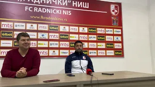 Konferencija za medije pred utakmicu Radnički Niš - Crvena zvezda (25. kolo Super lige Srbije)