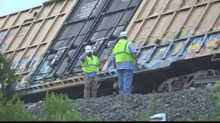 Freight train derailment in Ware County, no one injured, tracks are open now