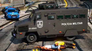 CONFRONTO NA MARÉ BLINDADO MIKE EM OPERAÇÃO PMERJ | GTA 5 POLICIAL