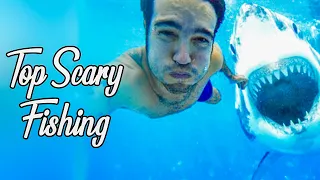 Top 10 SCARY Fishing Videos Caught On Camera | scary caught on camera |shocking fishing moments