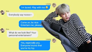 BTS Texts - Playing hide-and-seek