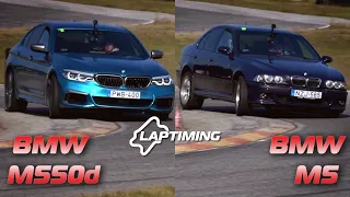 4 TURBÓ LETT, maradhat? - BMW M550d vs. BMW E39 M5