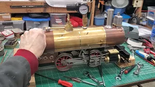 A3 Pennsy Switcher Throttle Test with Boiler