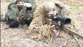 Как используют снайперские винтовки МЦ-566 и АСВК на Украине
