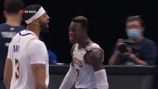 Dennis Schroder EXPLODES to the rim to give the Lakers the lead
