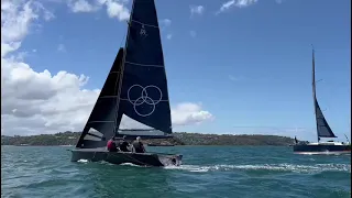 89er test sail, Sydney Harbour