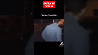 fans kicking real Madrid players car 😭🤯😵🔥did you know who came? #shorts #football #ramos