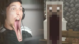 MINECRAFT but MOBS ARE SCARY!!