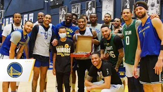 Gary Payton II Surprised with Bob Lanier Community Assist Award!