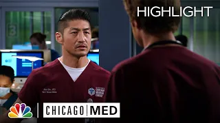 Halstead and Choi Butt Heads After Choi's Promotion - Chicago Med